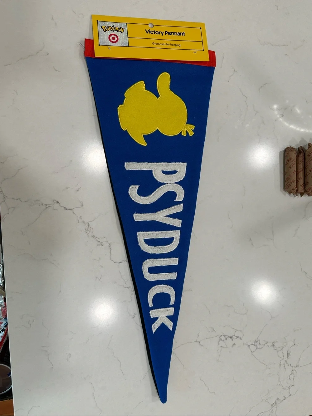 Pokemon x Target Blue and Yellow Psyduck Victory Pennant